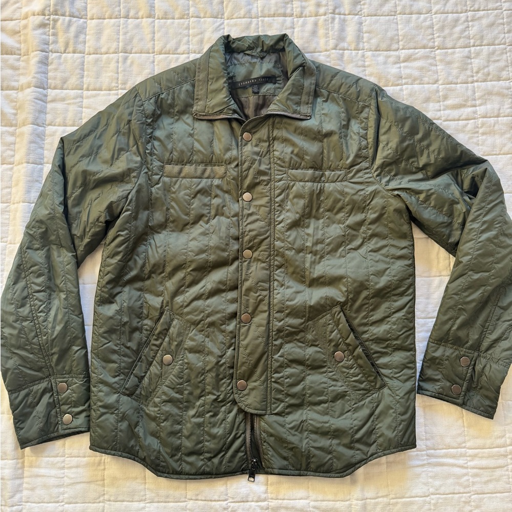 Men's Quilted Green Jacket
